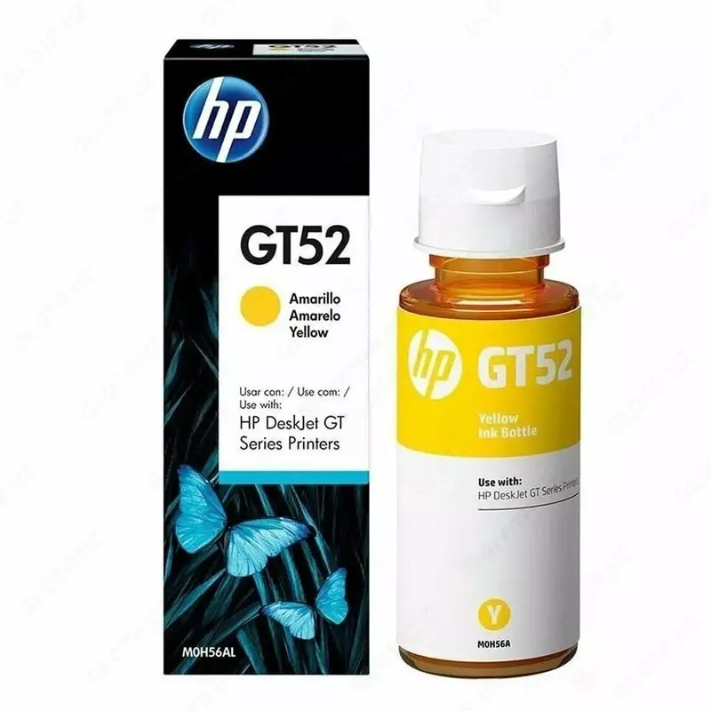 Inkjet siyoh (InkTank MFP) "HP" GT52, sariq, 8000 sahifa, 70 ml. (Art. - M0H56AE)