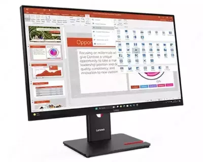 Монитор "Lenovo" ThinkVision T27-40, 27" FHD/1920x1080, 120Hz, 4ms, 1500:1 (Арт. - 64A5MAT6EU) Black