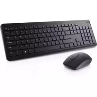 Комплект клавиатура+мышь (беспроводной) Dell KM3322W  Russian QWERTY Black (Арт. - 580-AKGH)
