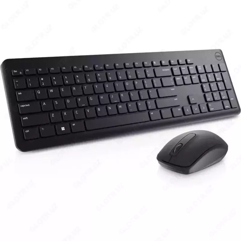 Комплект клавиатура+мышь (беспроводной) "Dell" KM3322W, Russian QWERTY Black (Арт. - 580-AKGH)