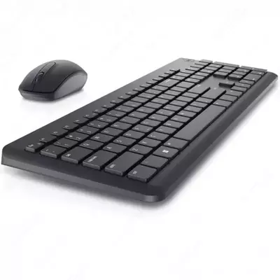 Комплект клавиатура+мышь (беспроводной) "Dell" KM3322W, Russian QWERTY Black (Арт. - 580-AKGH)