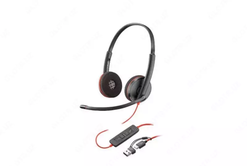 Стерео-гарнитура "Poly" BW 3210, USB-C HS +USB-C/A (Арт. - 8X214A6) Черная