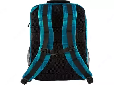 Рюкзак "HP" Campus XL Tartan plaid Backpack (Арт. - 7J594AA) Синяя/черная клетка