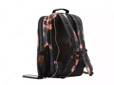 Рюкзак "HP" Campus XL, 16.1" Tie dye Backpack (Арт. - 7K0E3AA) Черный/оранжевый
