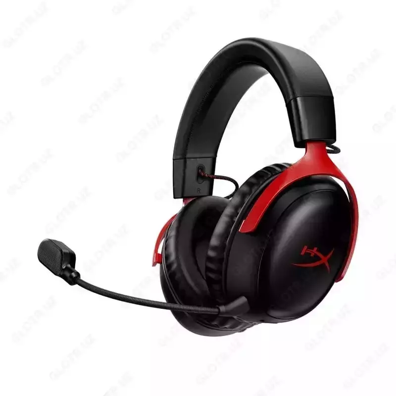 HyperX Cloud III S simsiz o'yin minigarnituralari, qora/qizil (mahsulot raqami: A59Z0AA)