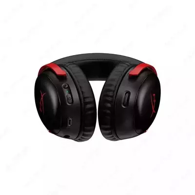 Игровые наушники (беспроводные) "HyperX" Cloud III S Wireless, Black/Red (Арт. - A59Z0AA)