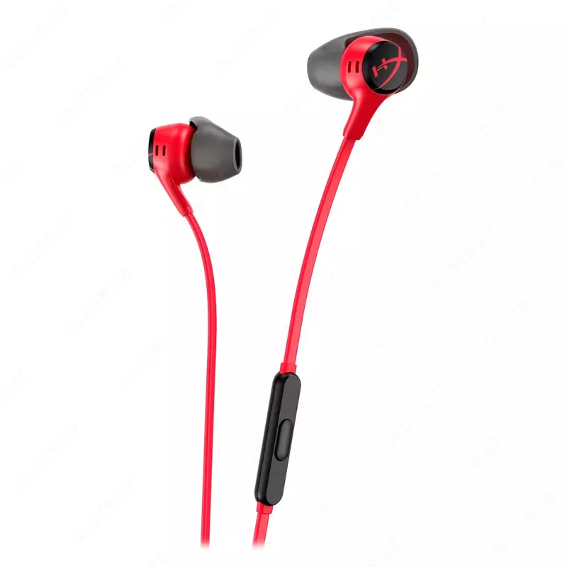 Игровые мобильные наушники (проводные) "HyperX" Cloud Earbuds II, Red (Арт. - 705L8AA)