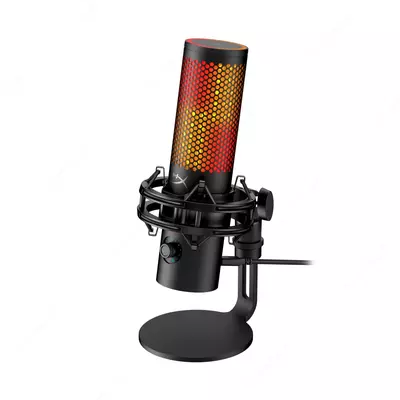 Полнофункциональный микрофон (USB) "HyperX" QuadCast 2 S, RGB (Арт. - 9A273AA) Black