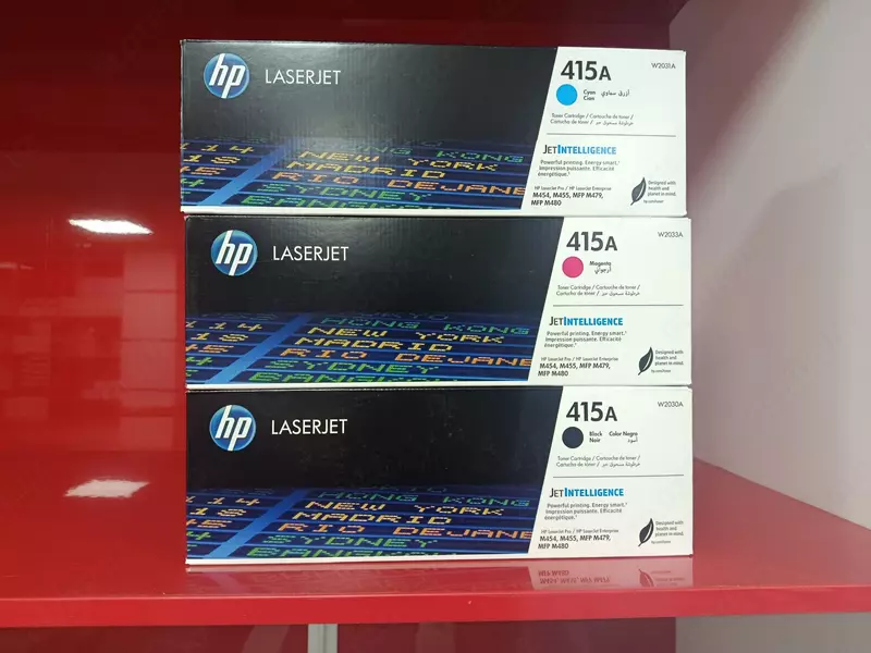 HP 415A LaserJet Original Kartrijlar To'plami (W2030A, W2031A, W2033A) — Pro M454, M455, MFP M479, M480 Uchun