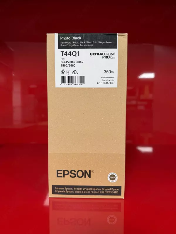 Epson UltraChrome PRO12 T44Q1 (C13T44Q140) Photo Black siyoh kartridji, 350ml (SureColor SC-P7500 / SC-P9500 / 7560 / 9560 uchun)