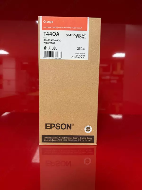 Картридж с чернилами Epson UltraChrome PRO12 T44QA (C13T44QA40) Orange, 350 мл (для SureColor SC-P7500 / SC-P9500 / 7560 / 9560)