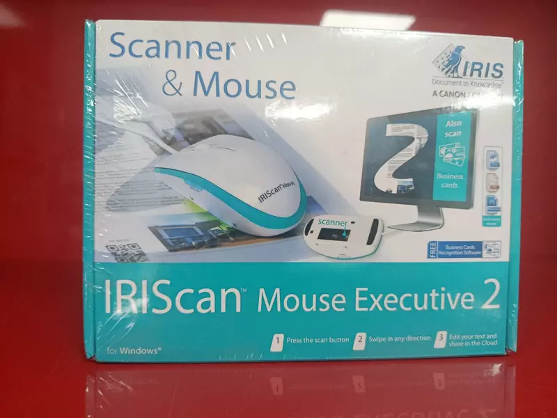Мышь-сканер IRIScan Mouse Executive 2 (для Windows, с функцией сканирования документов и визиток)
