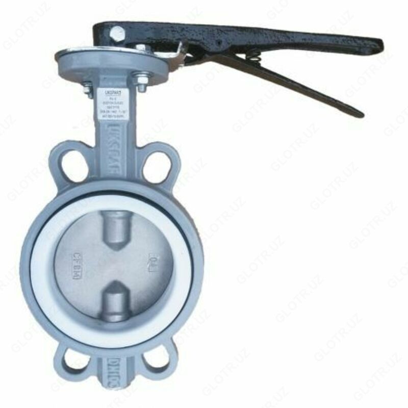 Затвор дисковый поворотный чугунный ручной тип: бабочка D71X-16 DN-65