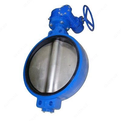 Поворотно-дисковый затвор с редуктором R Д200 (приварной)