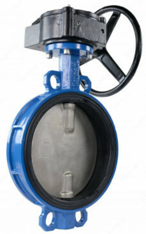 Затвор "Батерфляй" межфланцевый с редуктором вч45 DN-80