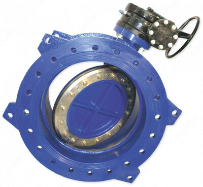 Затвор "Батерфляй" фланцевый с редуктором вч 45 DN-100