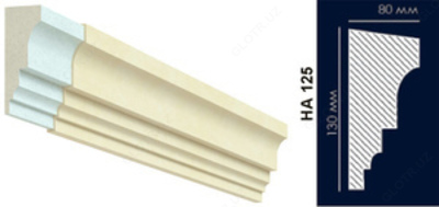 HA-125 polistirolidan tayyorlangan derazalar uchun nur