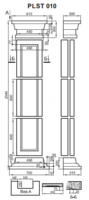 Пилястра для декорации PLST-010
