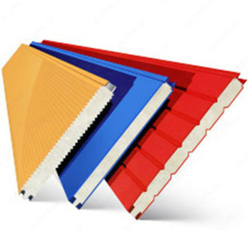 Трёхслойные стеновые "сэндвич" панели (1200*100*0