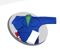 Кимоно для единоборств "Кураш" (синий/зеленый)