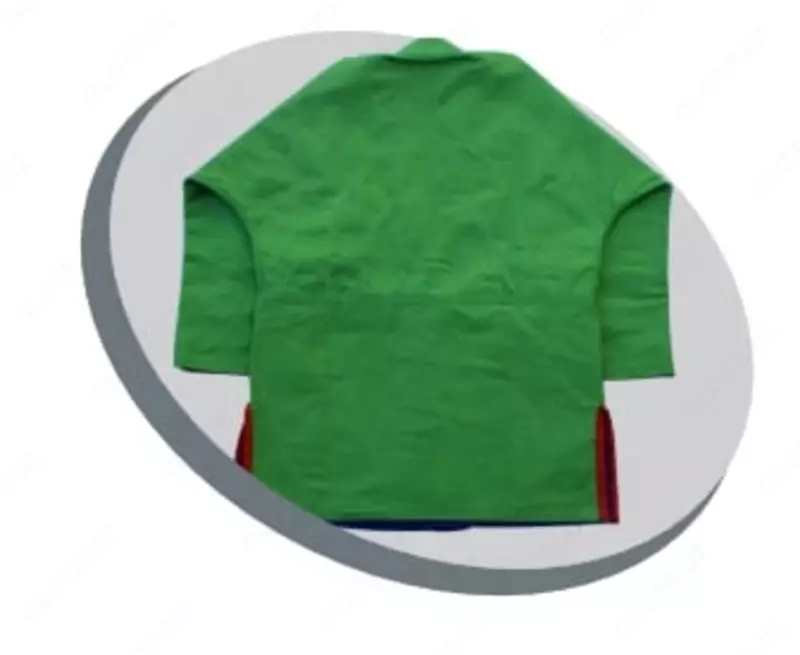 Кимоно для единоборств "Кураш" (зеленый/синий) - по запросу