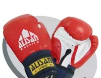 "ALISAN" boks uchun himoya qo'lqoplari (qizil/oq)