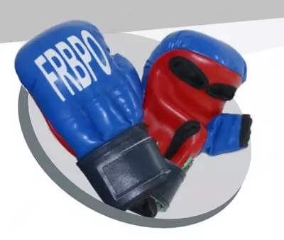 Боксерские защитные перчатки "FRBPO" (синие/красные)