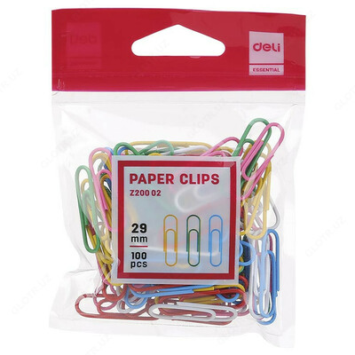 Скрепки Deli 200 02
