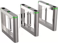 ТурникетТРИПОД - ПОРТАЛ - ES3012-2 Стеклянный APOLLO  (два прохода)