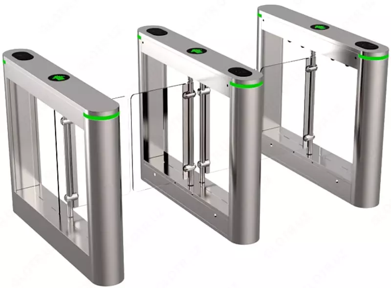 ТурникетТРИПОД - ПОРТАЛ - ES3012-2 Стеклянный APOLLO  (два прохода)