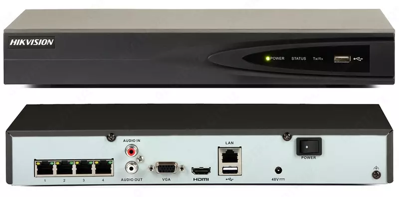   Сетевой IP-видеорегистратор Hikvision DS-7604NI-K1 (4-канальный)