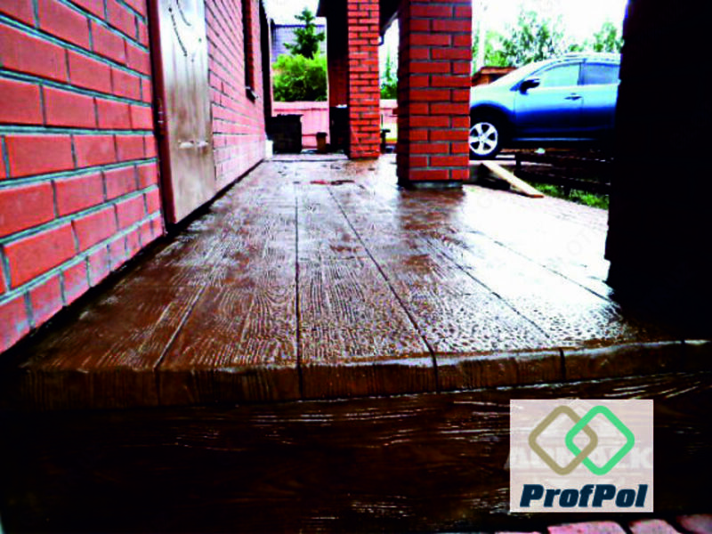 Декоративный печатный бетон (аналог брусчатки)