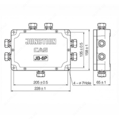 Клеммная соединительная коробка CAS JB-6P (сумматор) - Цена по запросу