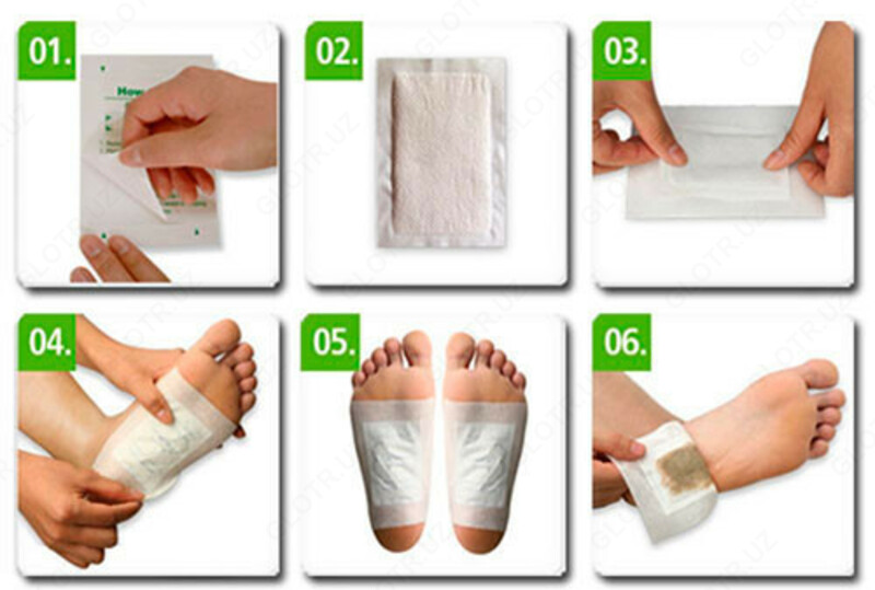 Детоксикационные пластыри для стоп Kinoki Detox - 115 000 so'm