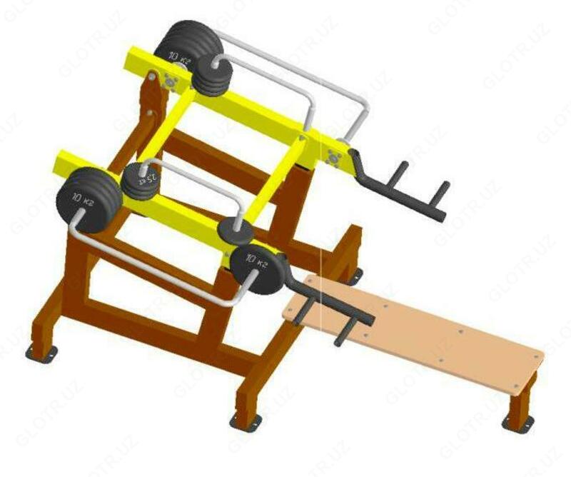 Ochiq jismoniy mashqlar sozlanishi yuklangan dastgoh pressi