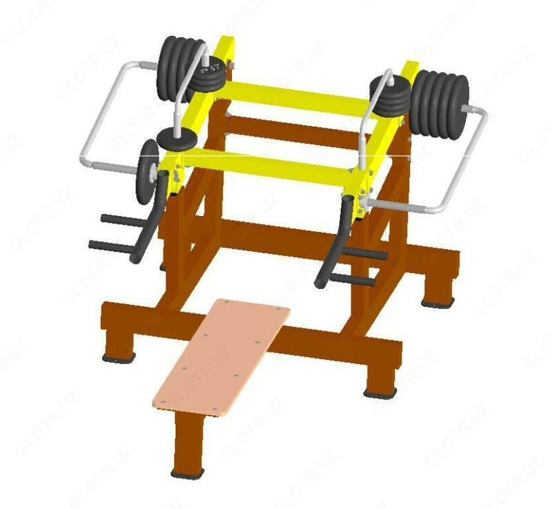 Ochiq jismoniy mashqlar sozlanishi yuklangan dastgoh pressi - 18 200 000 so'm