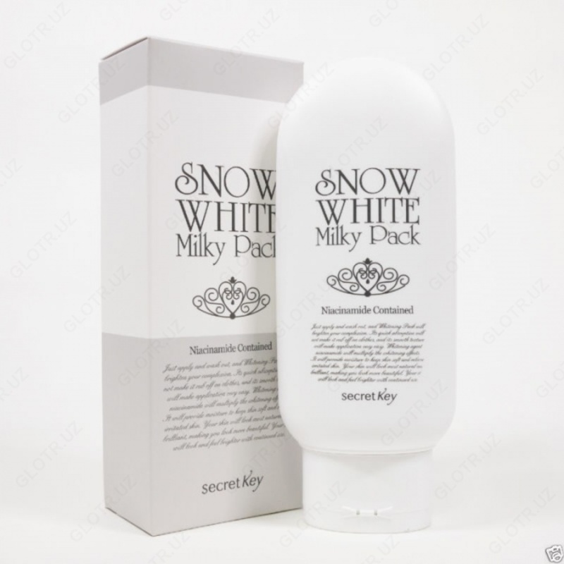 Отбеливающая маска для лица Secret Key Snow White Milky Pack
