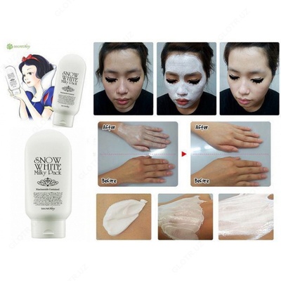 Отбеливающая маска для лица Secret Key Snow White Milky Pack Отбеливающая маска для лица Secret Key Snow White Milky Pack