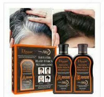 Disaar Оттеночный шампунь от седины с кератином Keratin Hair Black Shampoo 400 ml - 109 000 сум / шт.