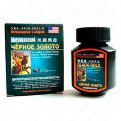 Таблетки "Чёрное золото" для потенции в Ташкенте - 110 000 сум / шт.