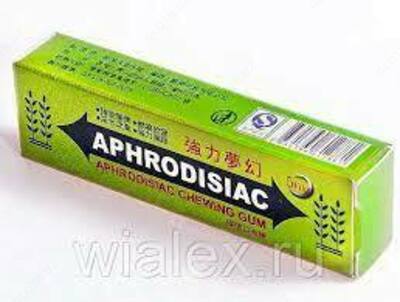 79 000 сум / шт. ВОЗБУЖДАЮЩАЯ ЖВАЧКА «Aphrodisiac» 5 пластинок