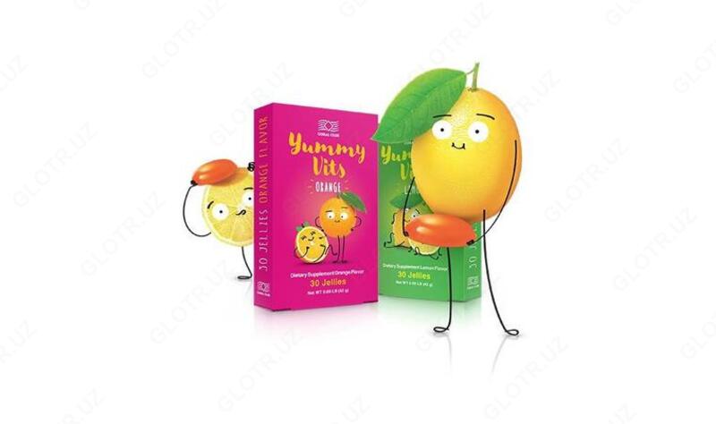 Yammy Wits apelsin / limon lazzatiga ega, pastillari 30 dona