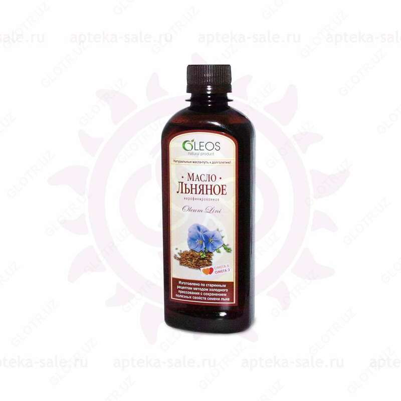  Олеос масло пищевое льняное (бад) 450мл - 