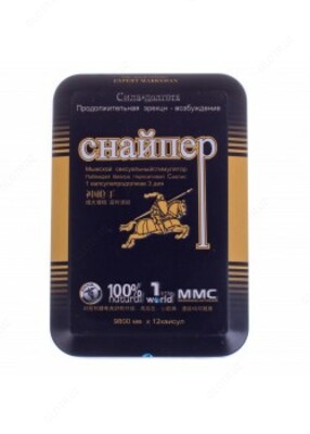 Таблетки Снайпер для повышения потенции