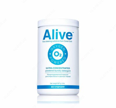 Alive Концентрированный порошок для стирки белых и цветных тканей 907 гр