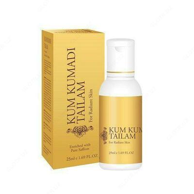 Kumkumadi bilan yog 'moyi (Kum Kumadi Tailam), 25 ml Kumkumadi bilan yog