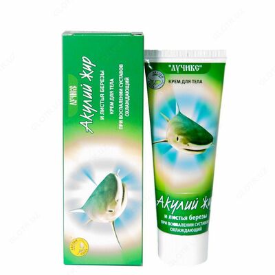 Акулий жир и листья березы, крем для тела, 75 мл