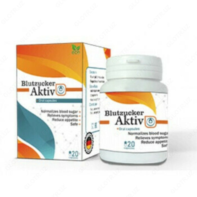 Qandli diabet uchun Blutzucker active kapsulalari