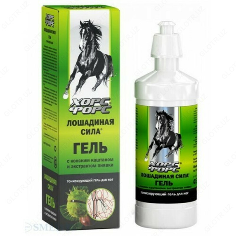 Ot kashtan va suluk bilan ot kuchiga ega tomir jeli, 500 ml