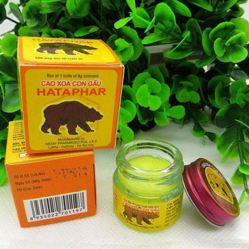 Бальзам "Hataphar" Медвежья сила (Вьетнам)Обезболивающий бальзам Hataphar Медвежья Сила